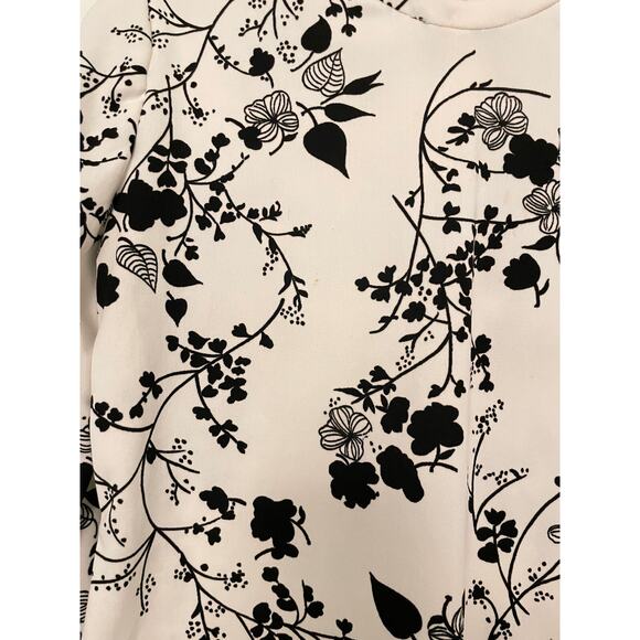 Vintage Womens Top Size 12 Floral Lettuce Hem Romantic Whimsigoth Fairy 70s FLAW - Picture 3 of 11